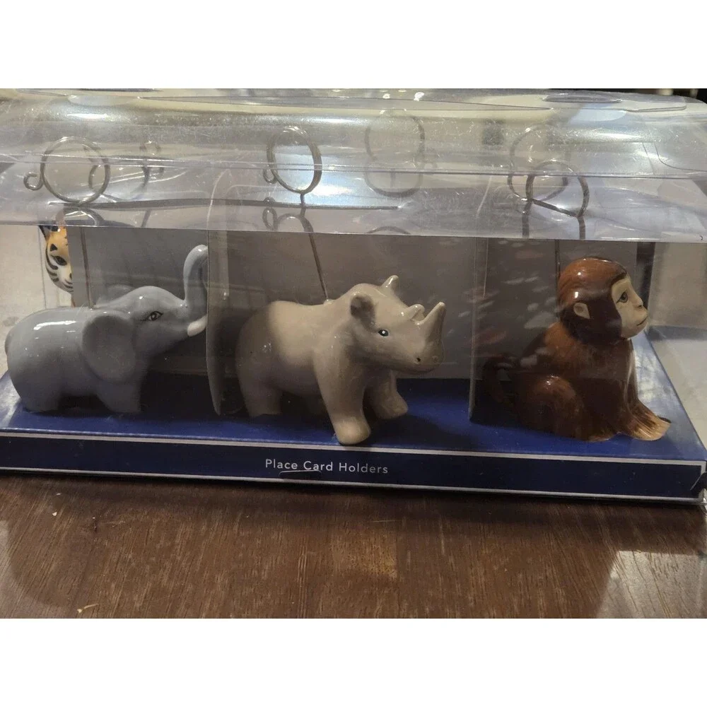 Pier 1 Safari Animal Place Card Holders Set of 6